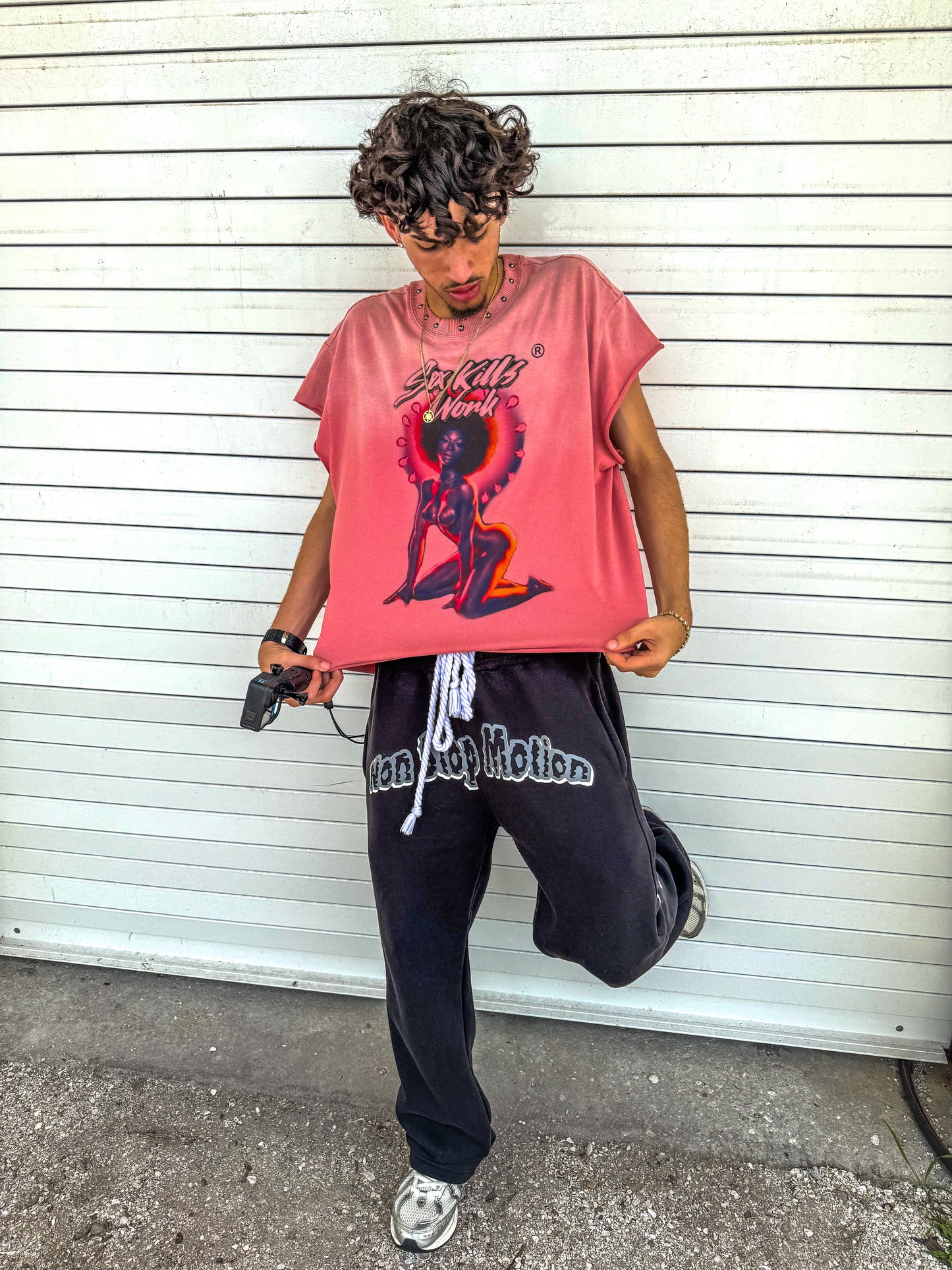 SKW AfroGirl Cut-off Tee