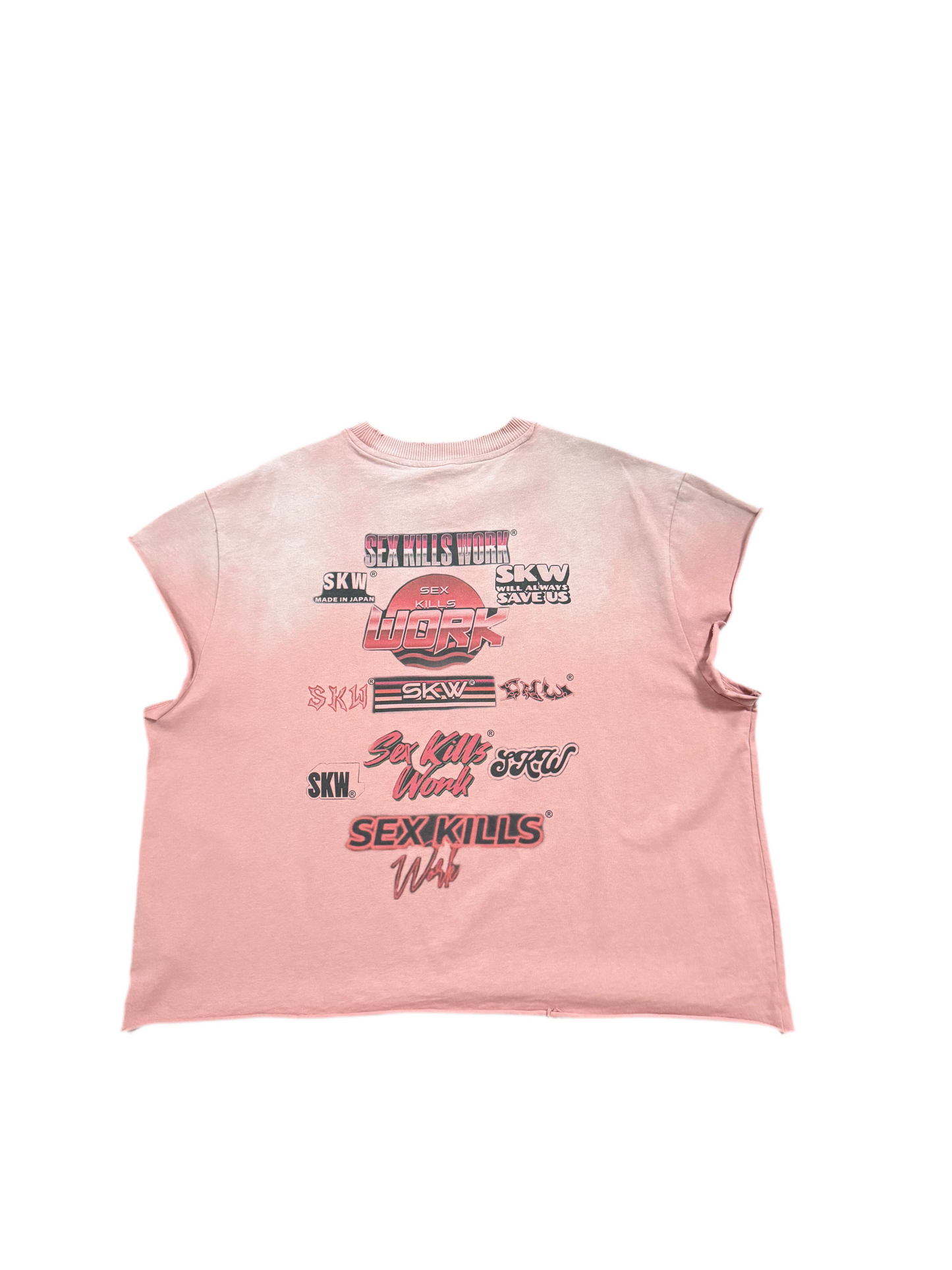 SKW AfroGirl Cut-off Tee