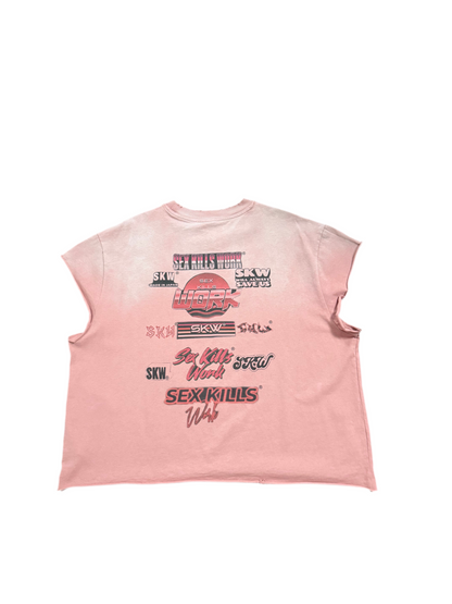 SKW AfroGirl Cut-off Tee